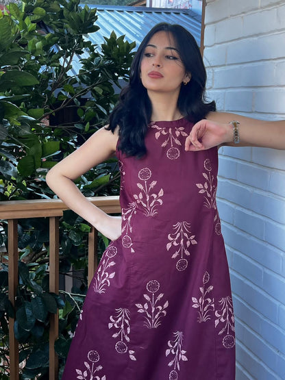 Effortless Purple Cotton Co-ord Set