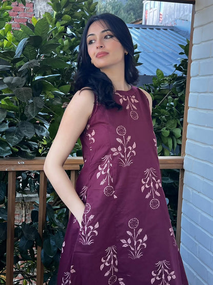 Effortless Purple Cotton Co-ord Set