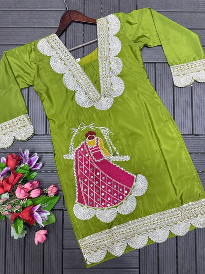 New Look Festive Top, Pant & Dupatta Set