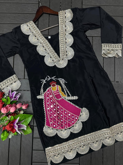 New Look Festive Top, Pant & Dupatta Set