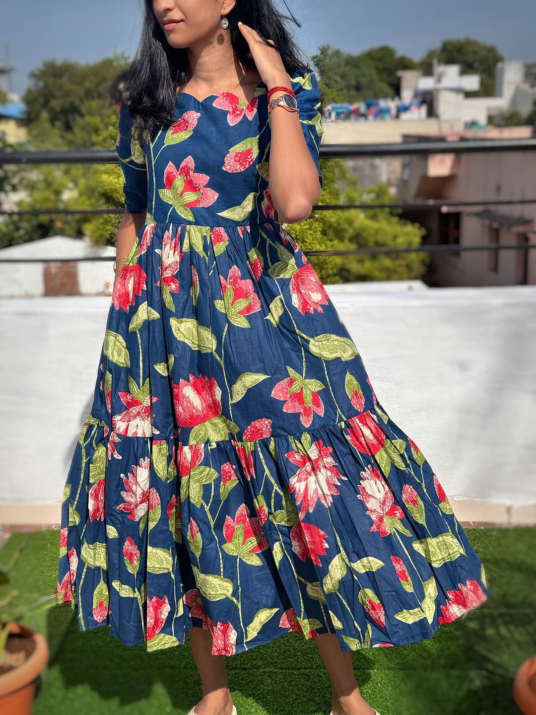 Summer Sunshine Floral Dress