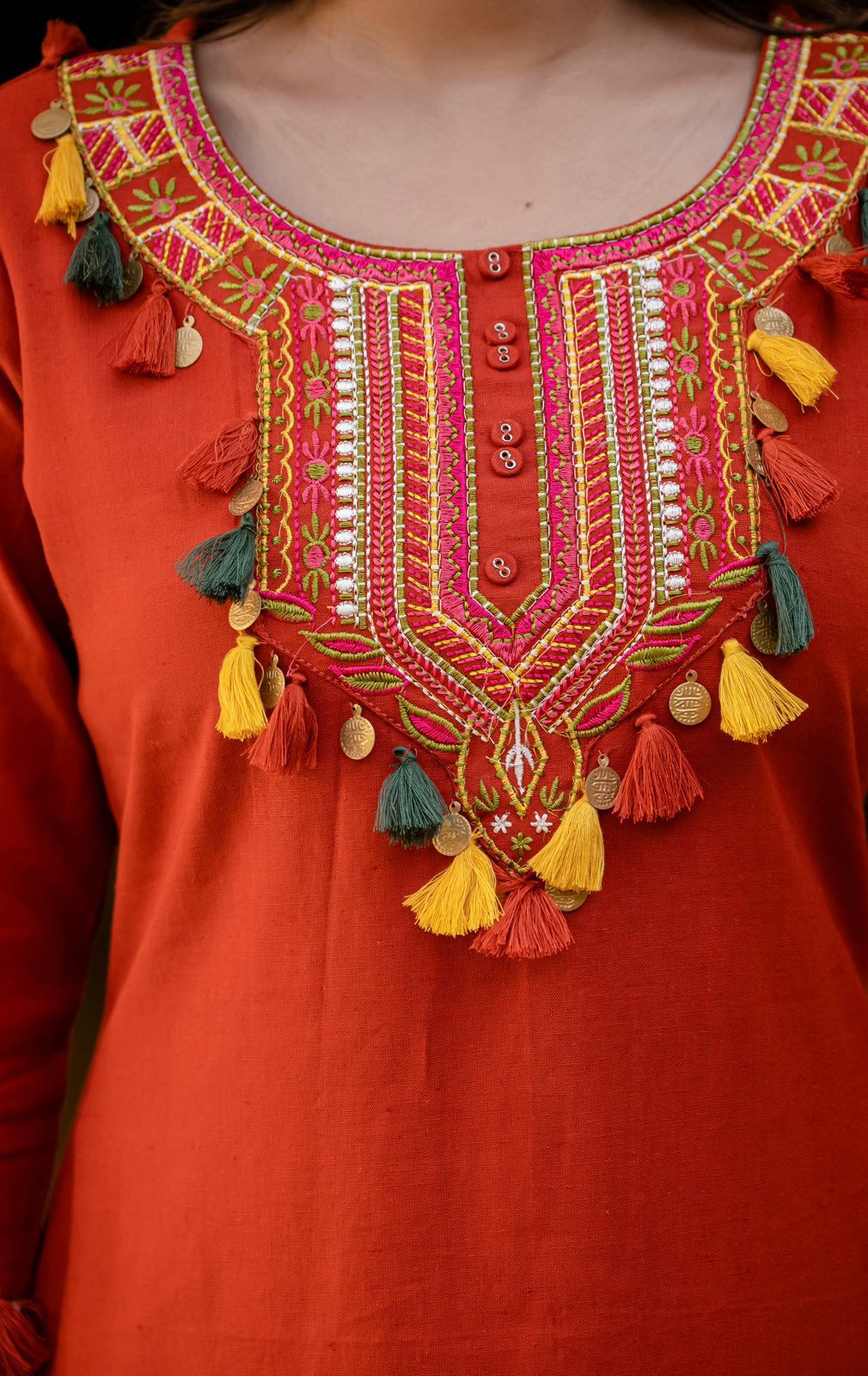 Beautiful Co-ord Set With Sicca Hand Work