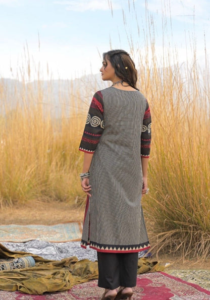 Trendy Straight Cotton Kurta 3-Piece Set