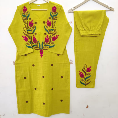 Stylish Embroidered Co-ord Set