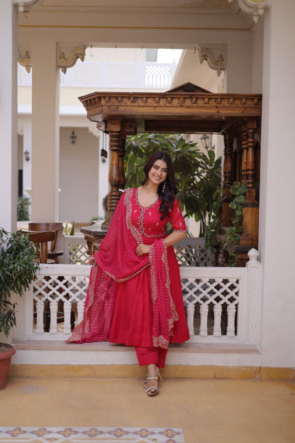 Premium Mul Chanderi 3-piece Kurta Set