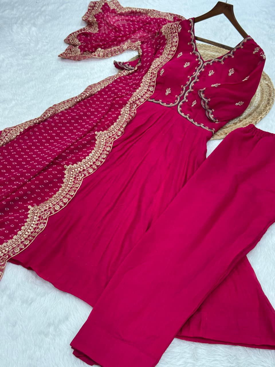 Premium Mul Chanderi 3-piece Kurta Set