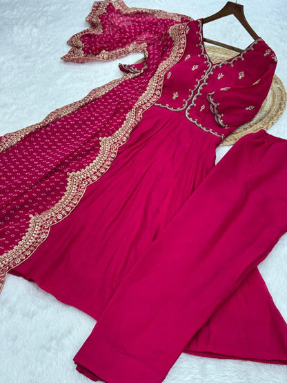 Premium Mul Chanderi 3-piece Kurta Set
