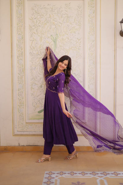 Premium Mul Chanderi 3-piece Kurta Set