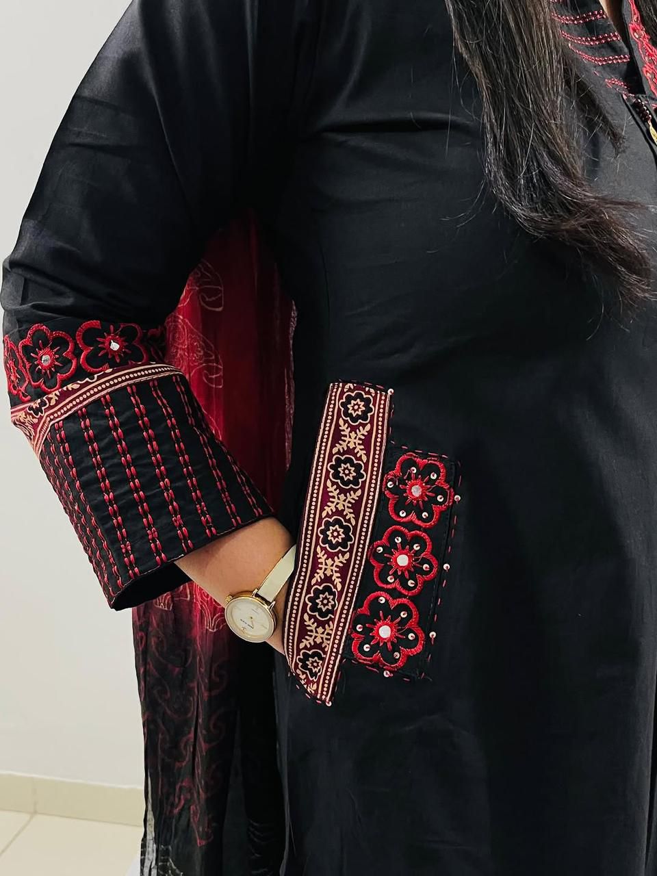 Beautifully Crafted Cotton Kurta 3-Piece Set