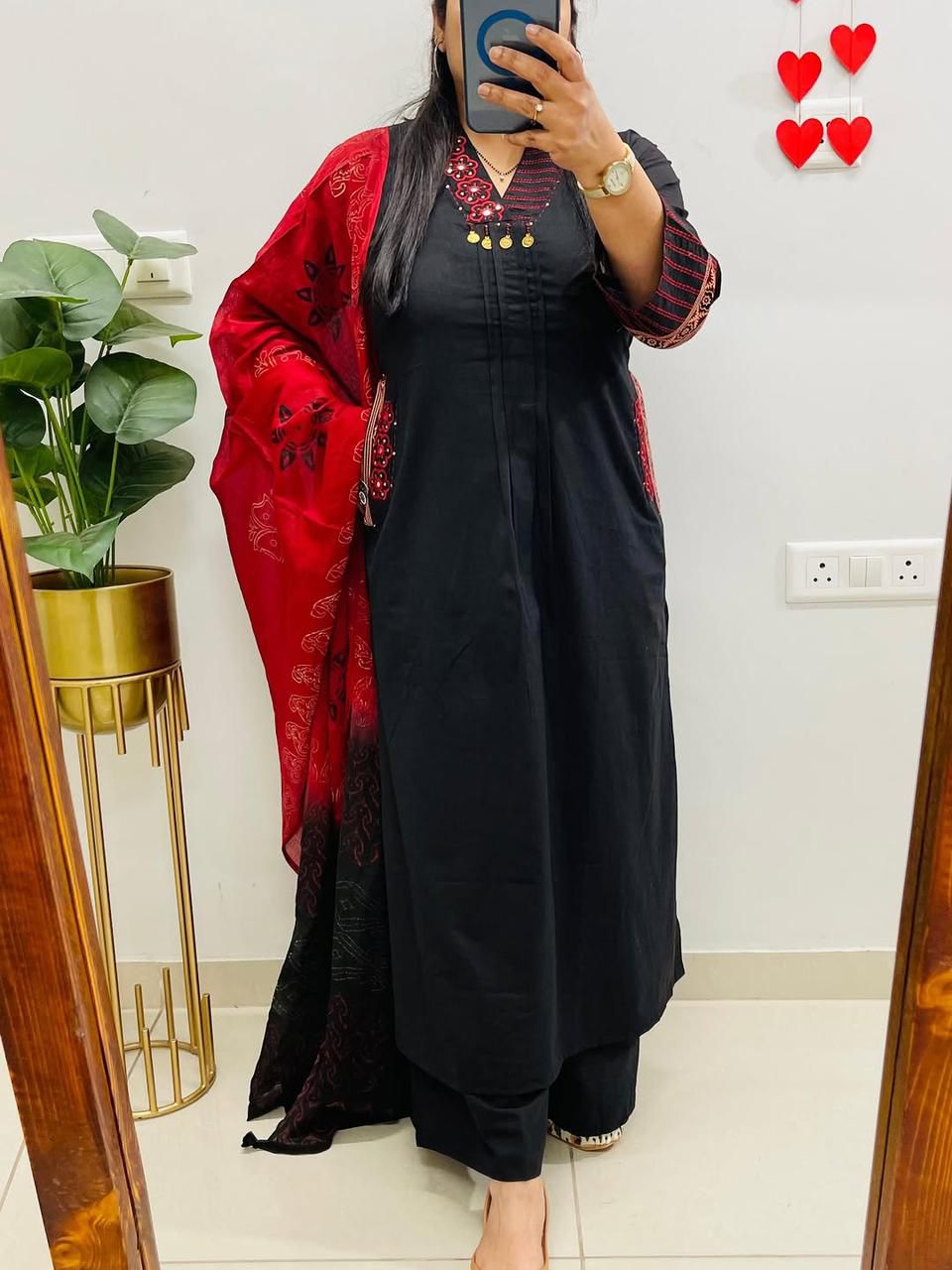 Beautifully Crafted Cotton Kurta 3-Piece Set