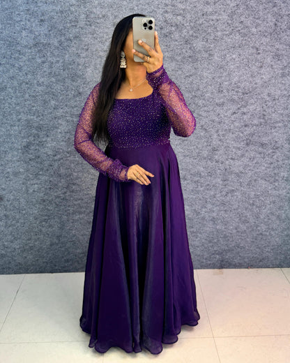 Exclusive Drape Style Gown Set (4 Colours)
