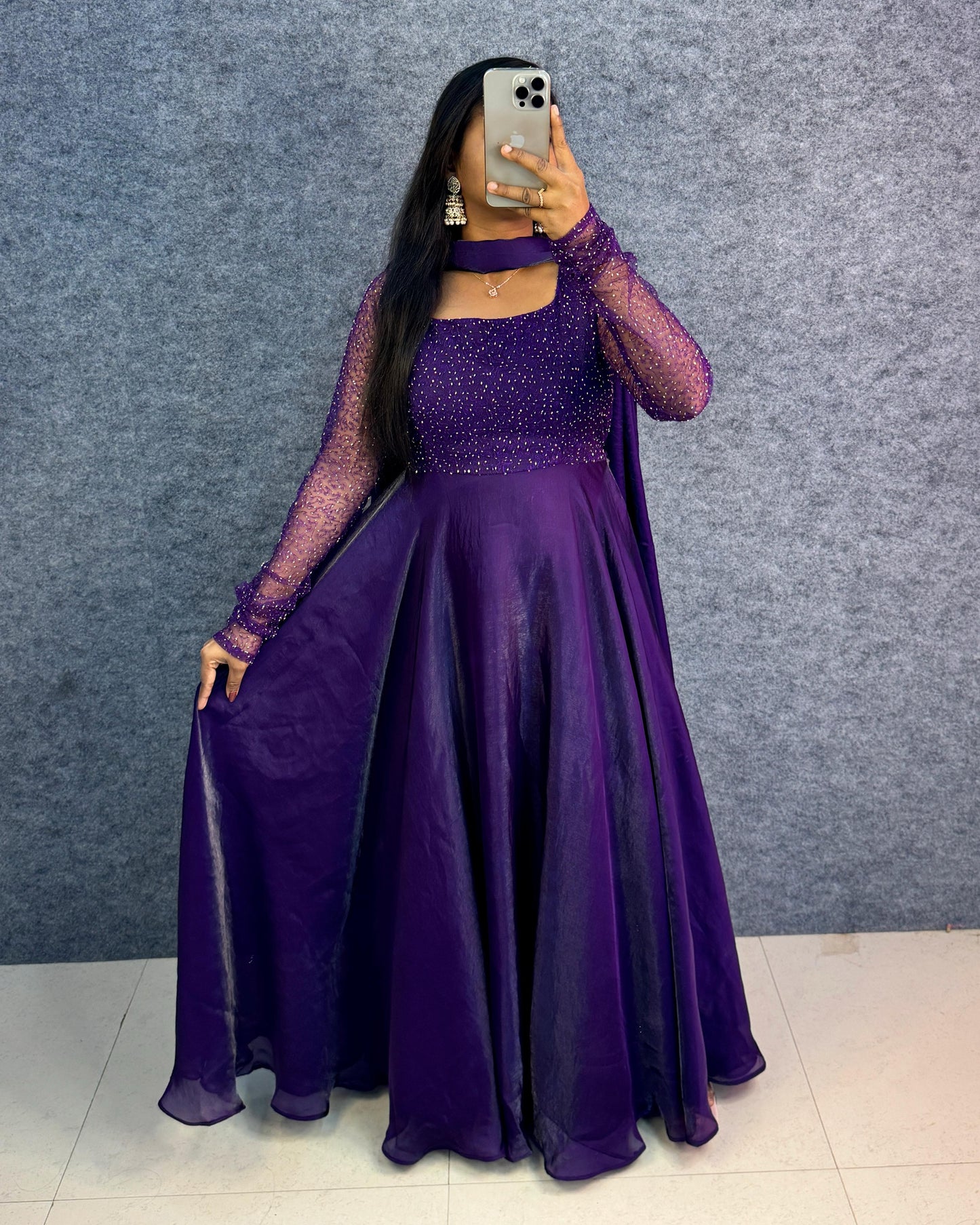 Exclusive Drape Style Gown Set (4 Colours)