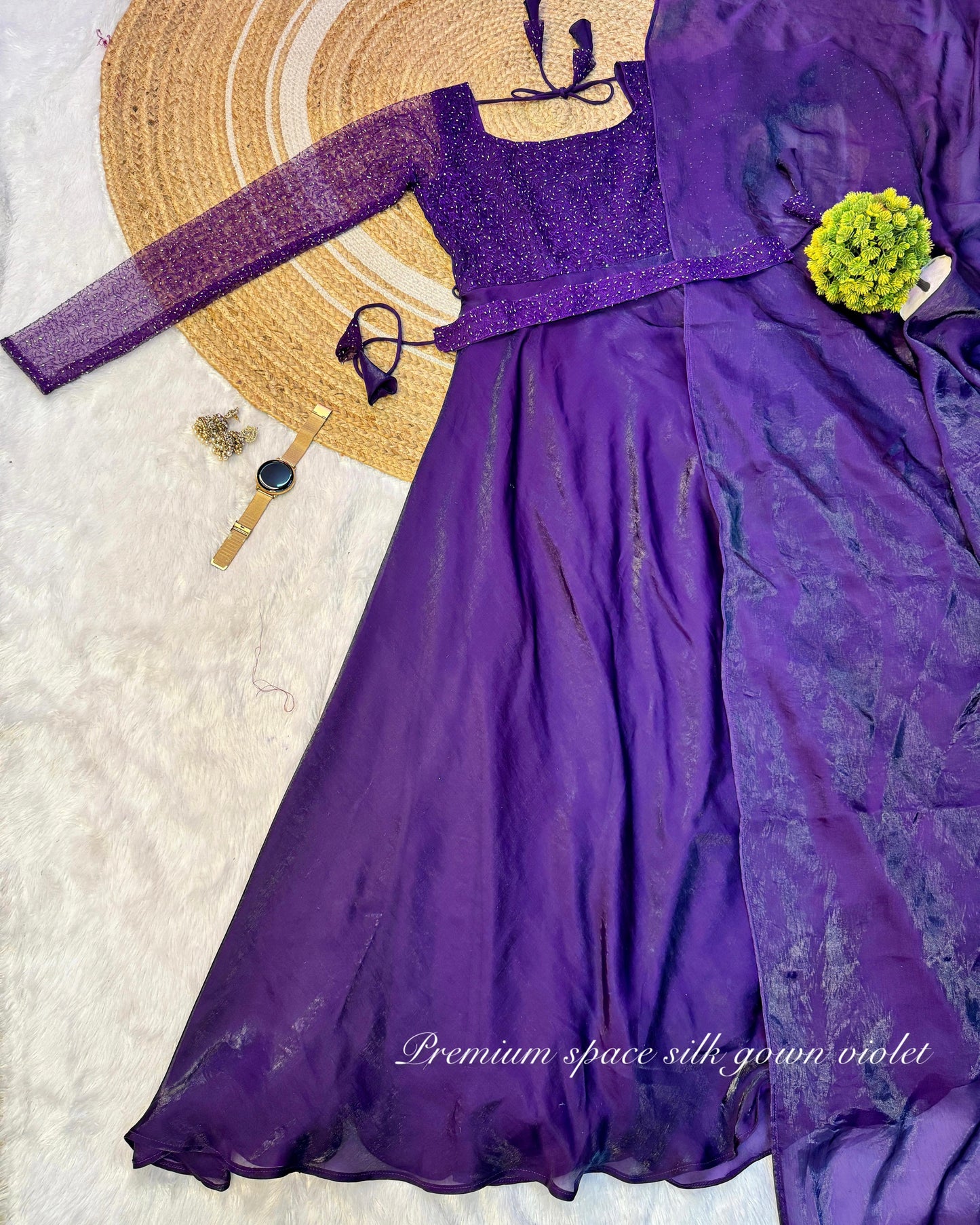 Exclusive Drape Style Gown Set (4 Colours)