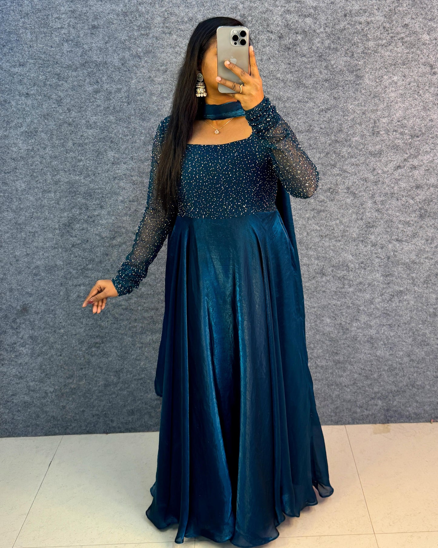 Exclusive Drape Style Gown Set (4 Colours)
