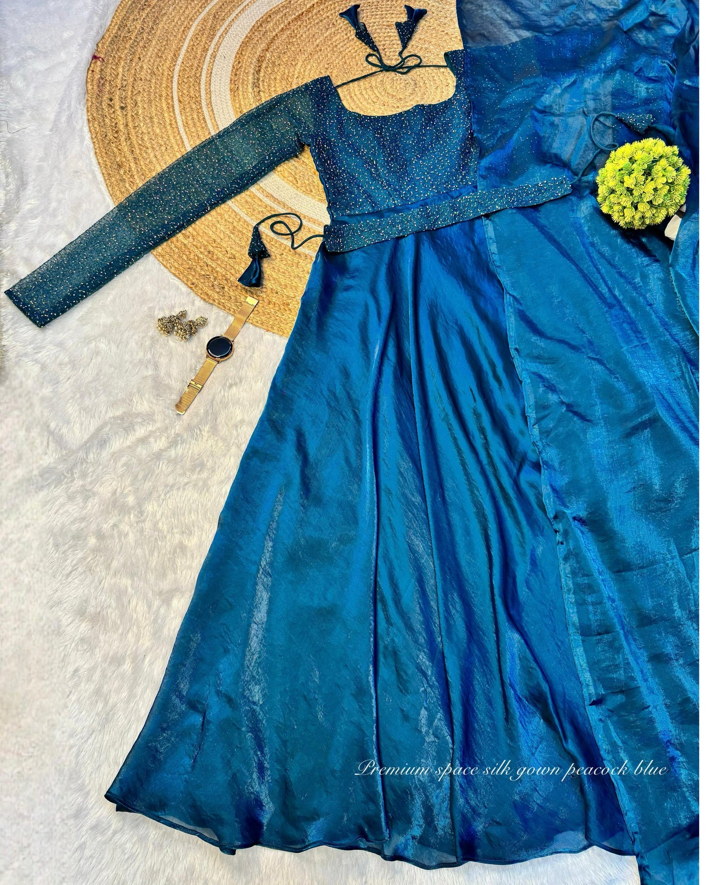 Exclusive Drape Style Gown Set (4 Colours)
