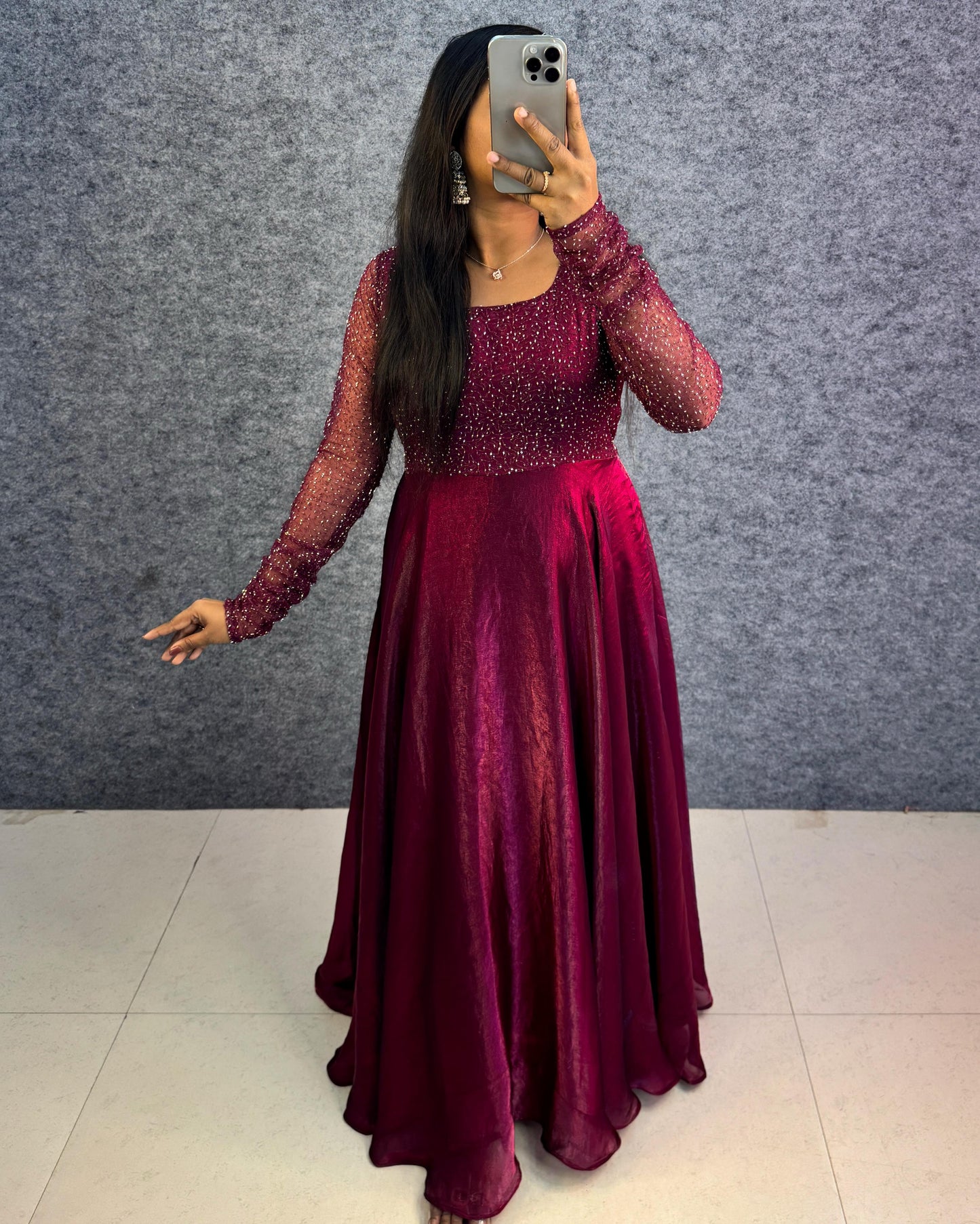 Exclusive Drape Style Gown Set (4 Colours)