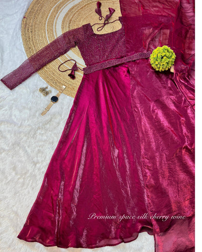 Exclusive Drape Style Gown Set (4 Colours)