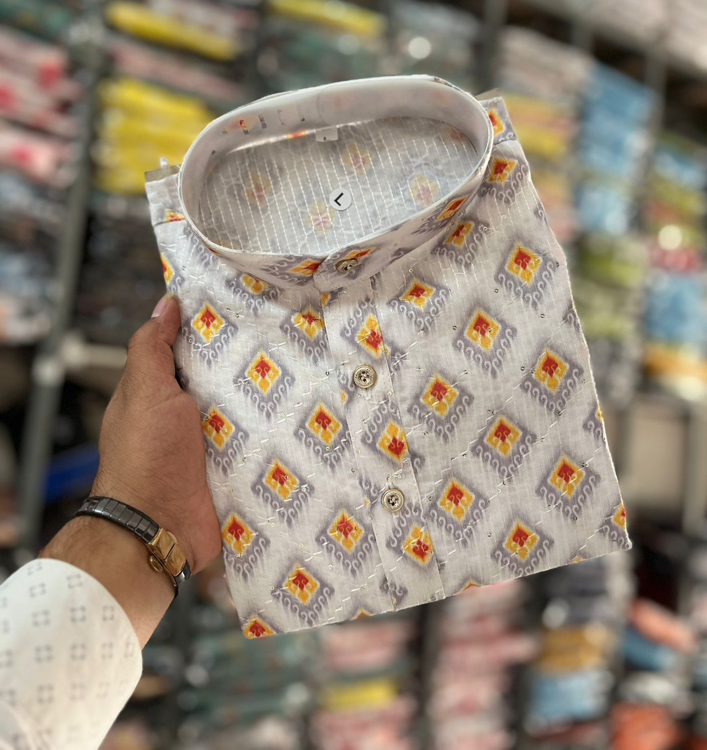 Father And Son Matching Printed Kurta Set (For Men)
