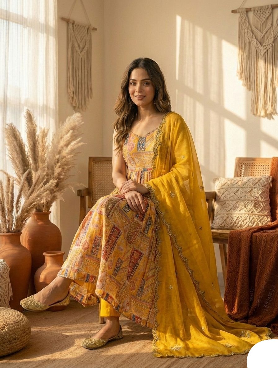 Sunshine Yellow Luxurious 3-Piece Set