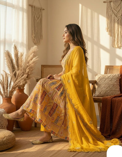 Sunshine Yellow Luxurious 3-Piece Set