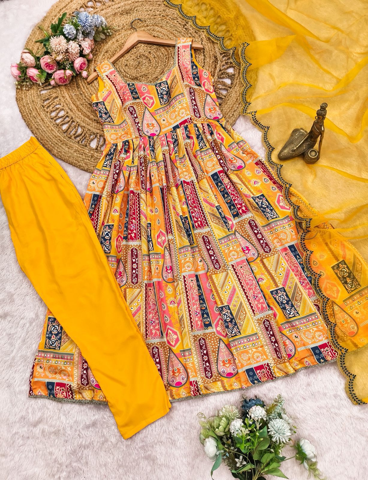 Sunshine Yellow Luxurious 3-Piece Set