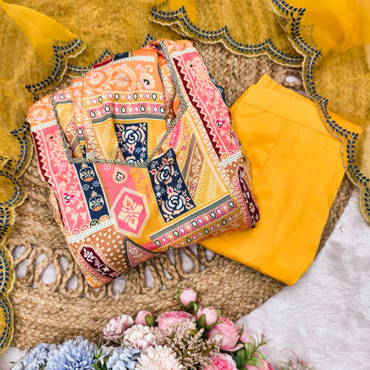 Sunshine Yellow Luxurious 3-Piece Set