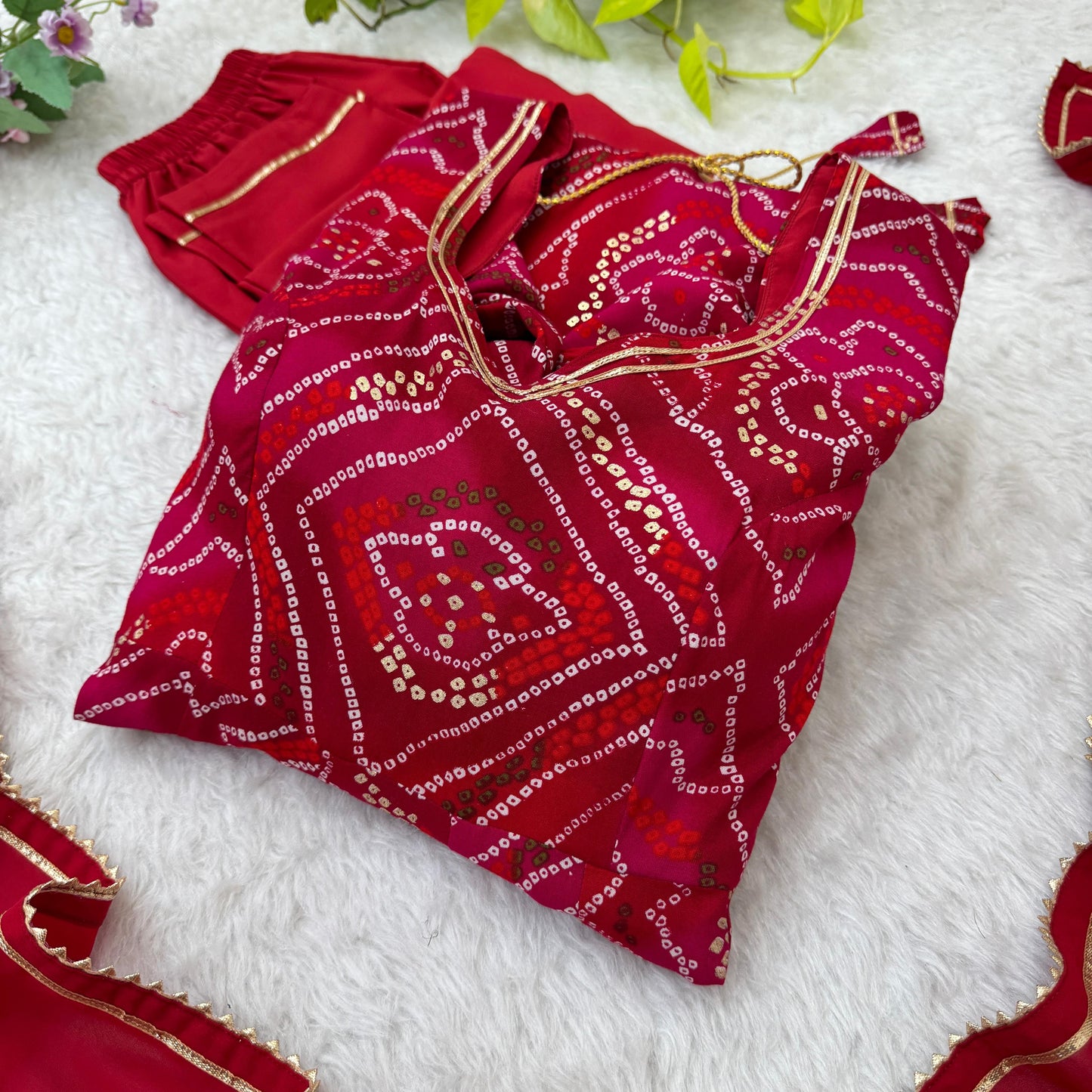 Gorgeous Bandhani Gown Set