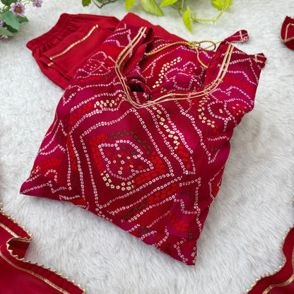 Gorgeous Bandhani Gown Set