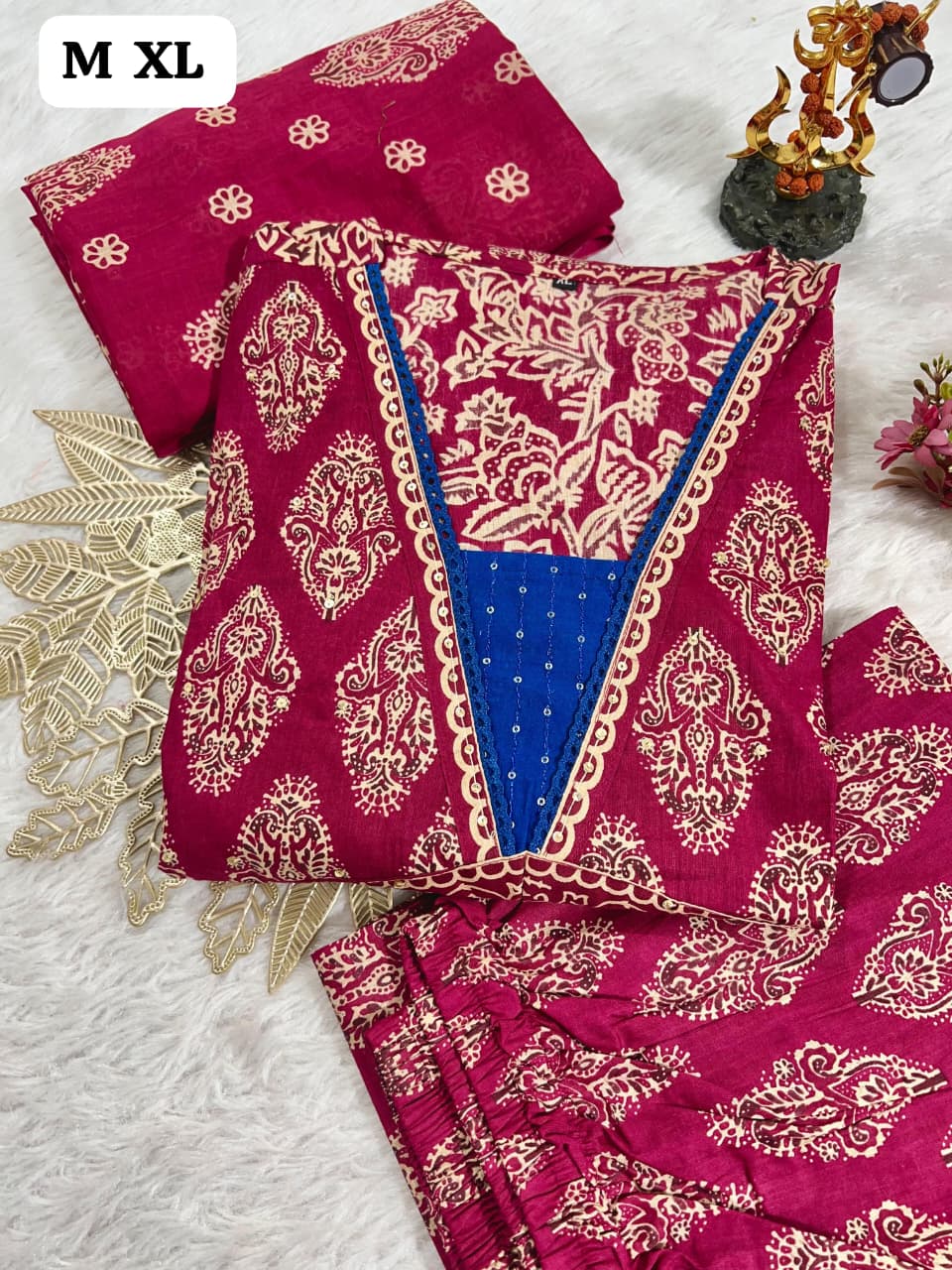 Summer Stylish 3-piece Cotton Kurta Set