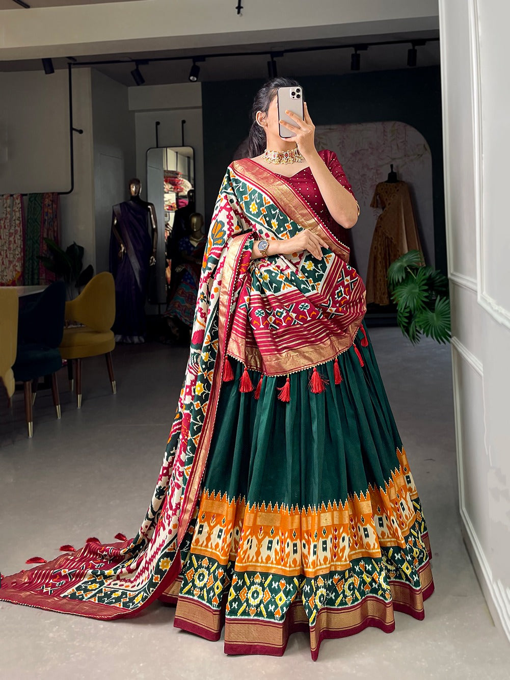 New Festive Silk Patola Lehenga Choli