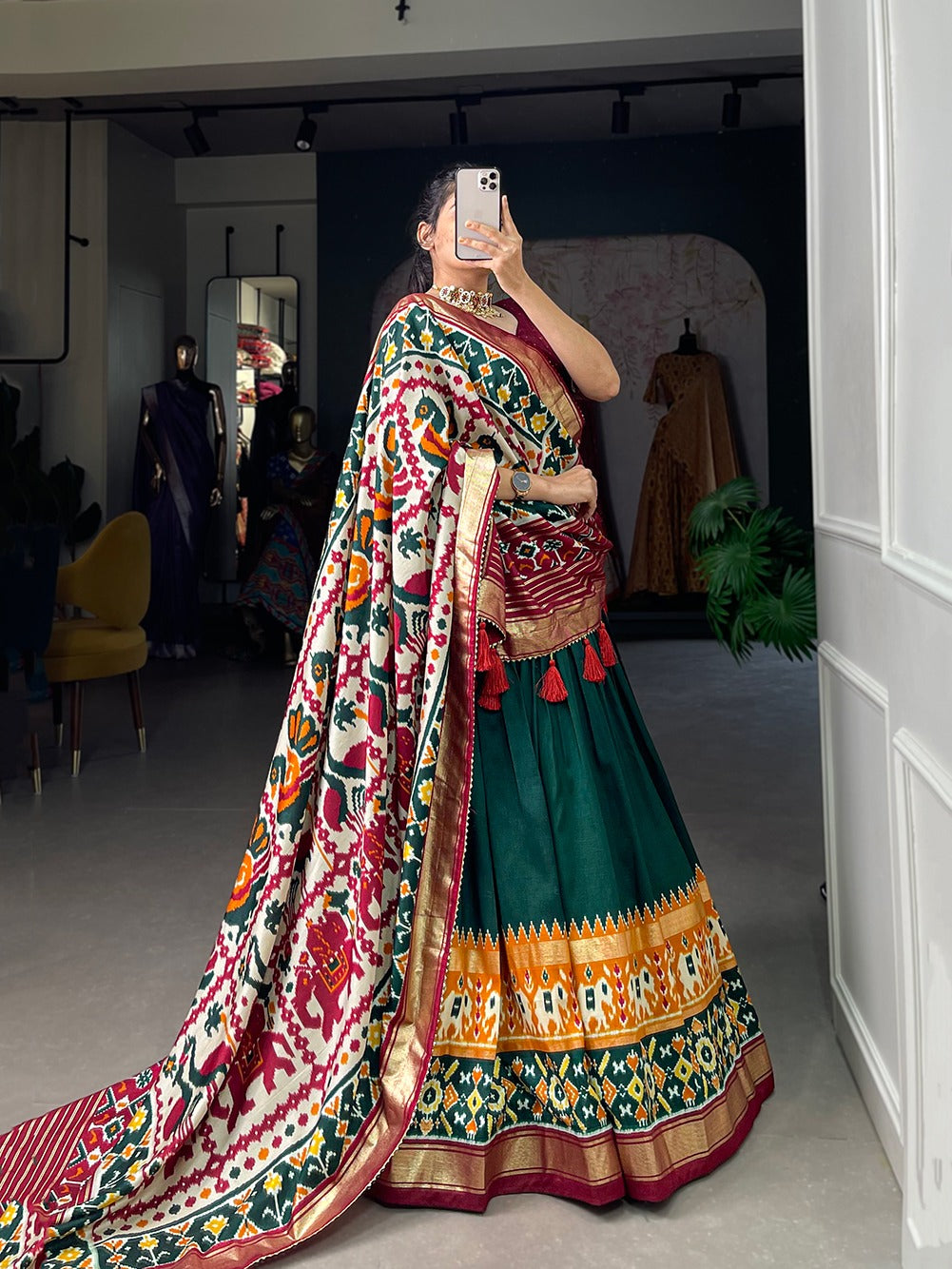 New Festive Silk Patola Lehenga Choli