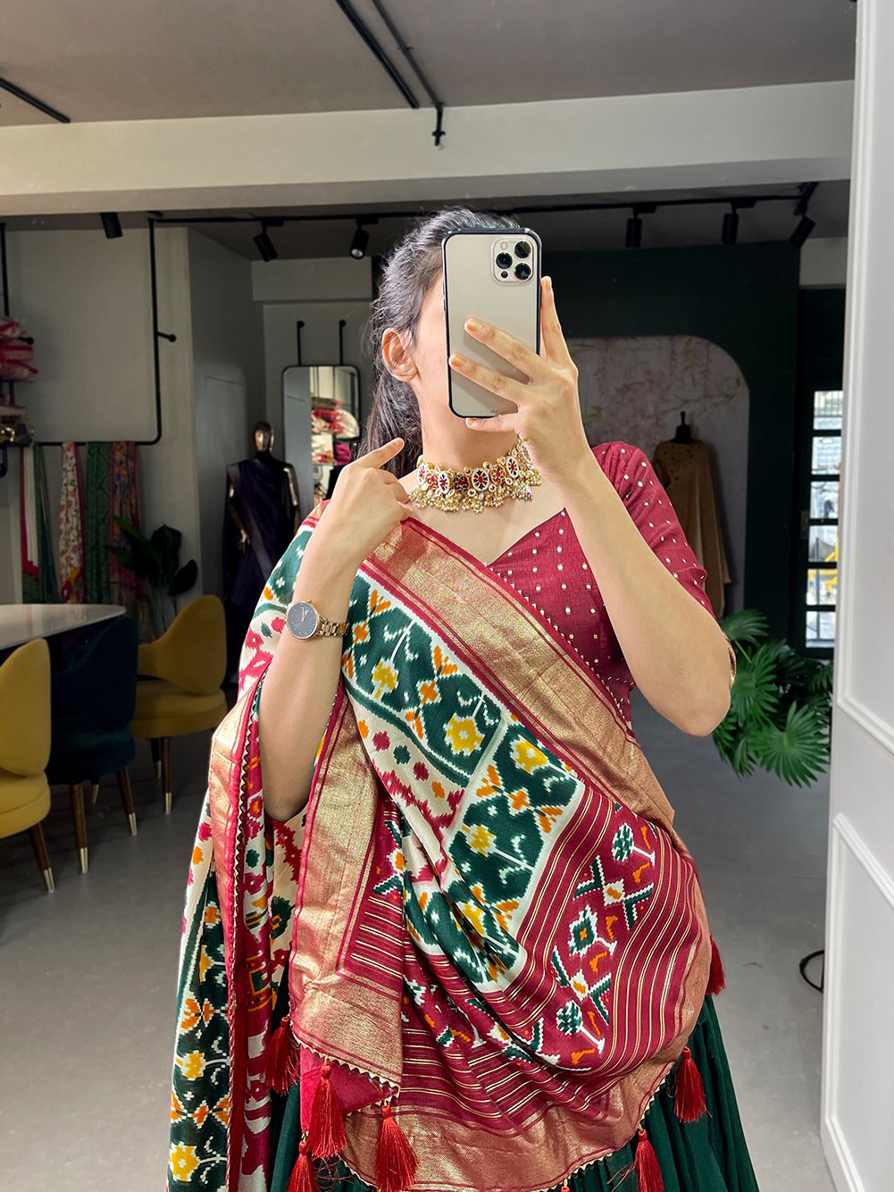New Festive Silk Patola Lehenga Choli