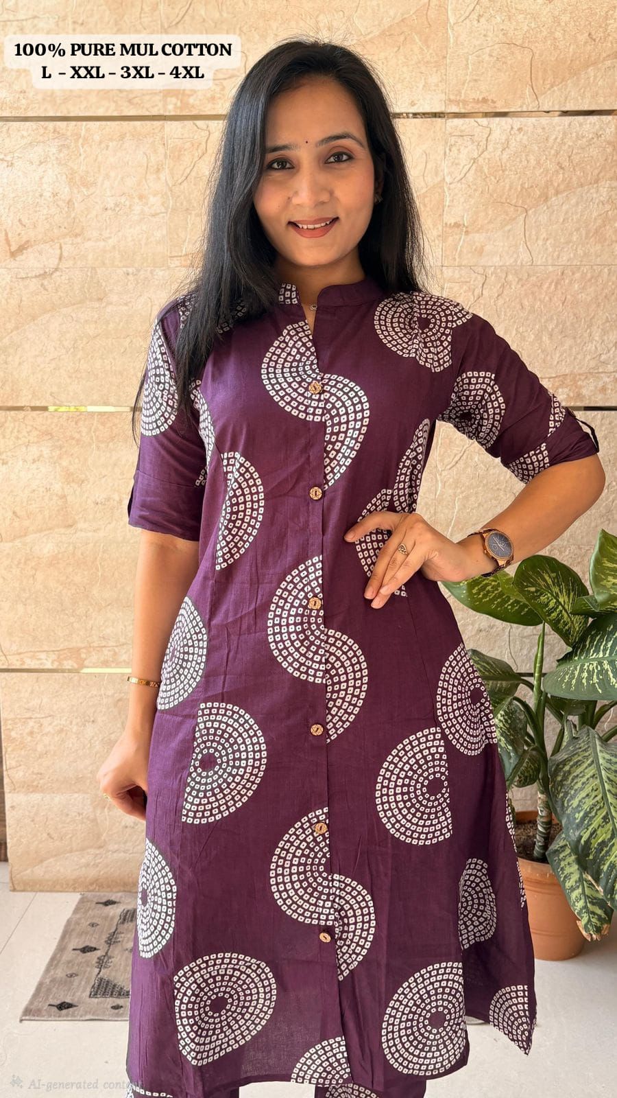 Bandhani Print Cotton Co-ord Set
