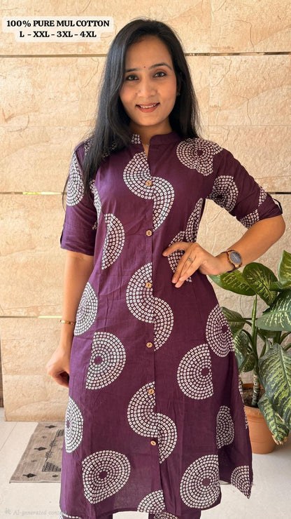 Bandhani Print Cotton Co-ord Set