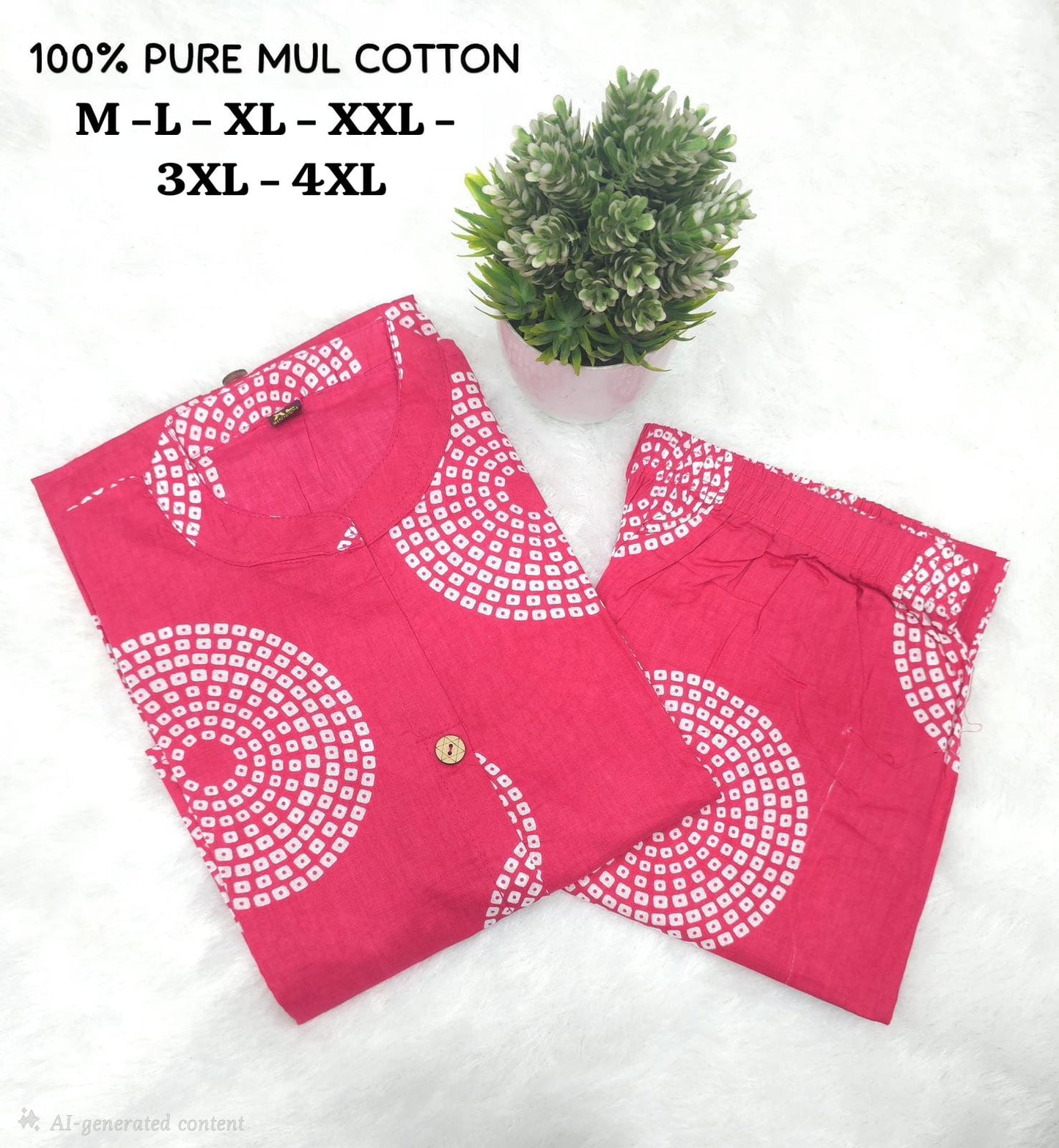 Bandhani Print Cotton Co-ord Set