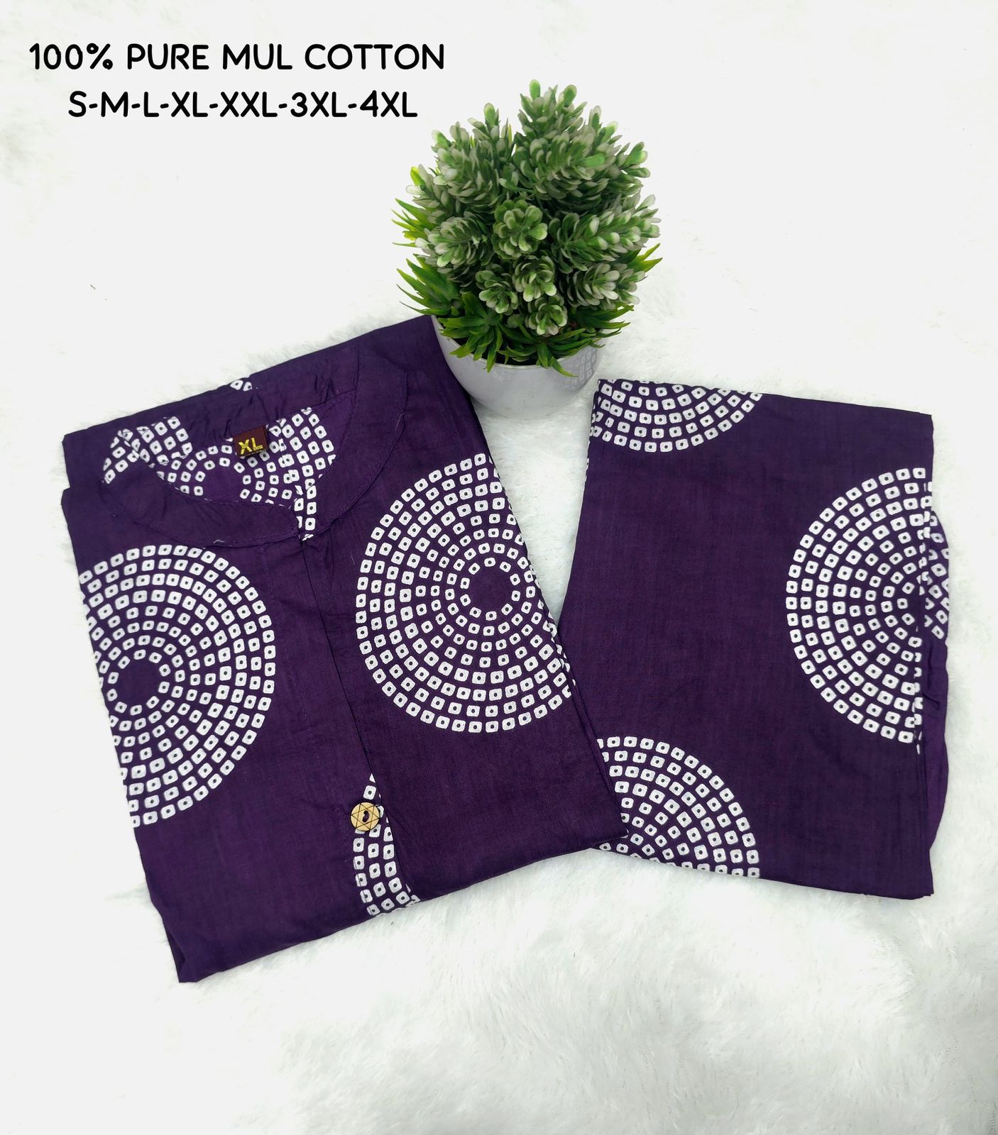 Bandhani Print Cotton Co-ord Set