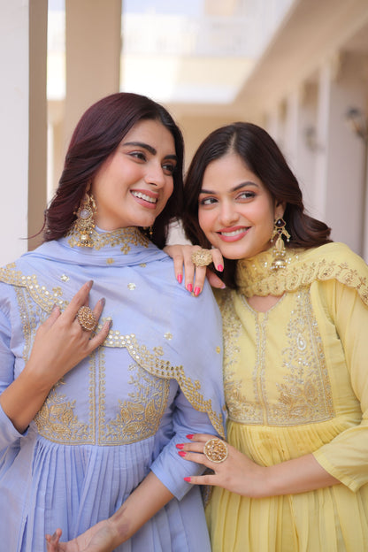 Premium Mal Chanderi 3-piece Set