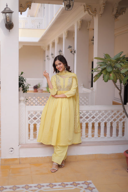 Premium Mal Chanderi 3-piece Set
