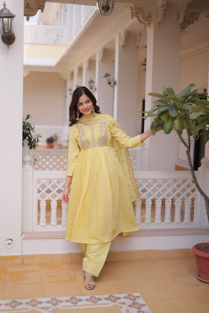 Premium Mal Chanderi 3-piece Set