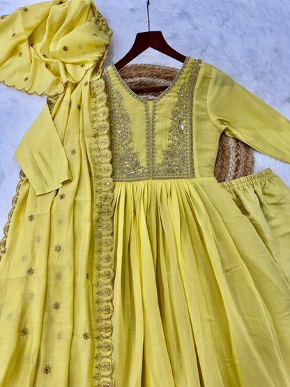 Premium Mal Chanderi 3-piece Set