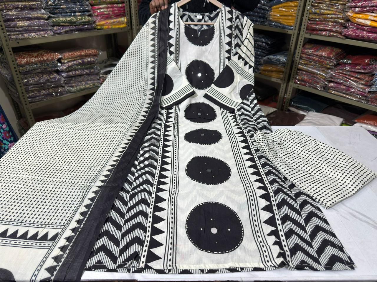 Trendy Cotton Kurta 3-Piece Set