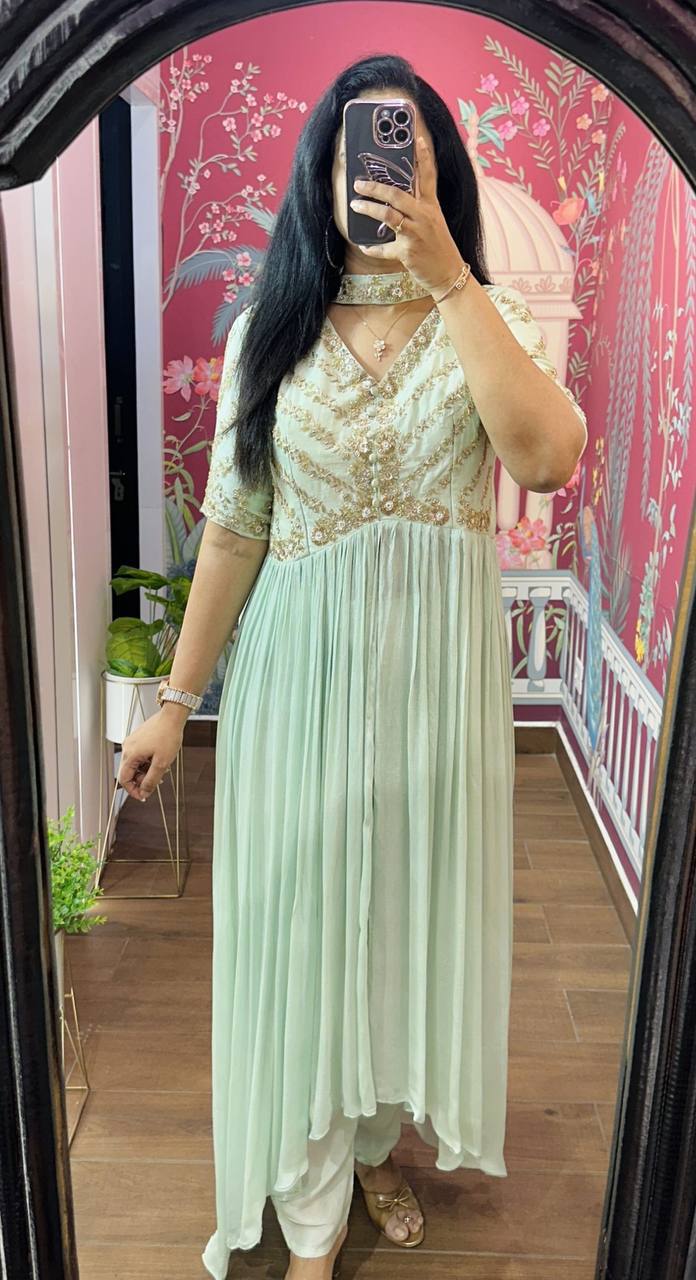 High-Low Anarkali Kurta Set