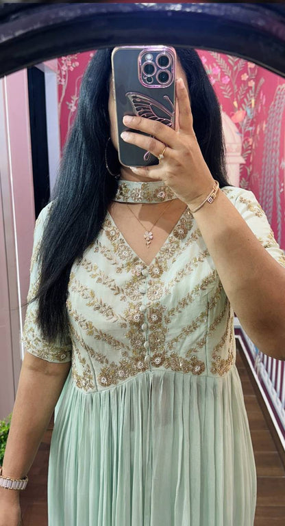 High-Low Anarkali Kurta Set