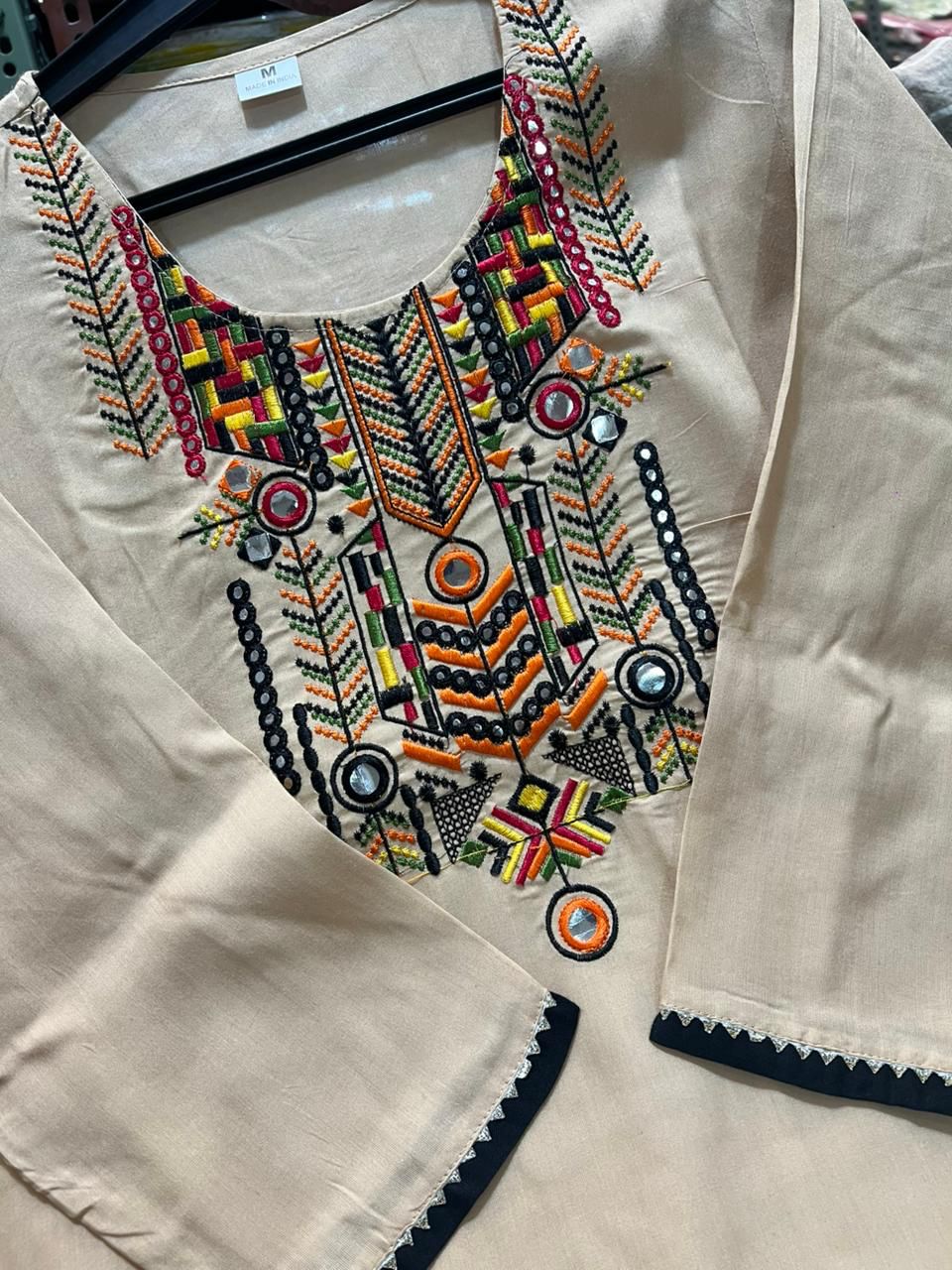 Premium Embroidered Cotton Kurta Set