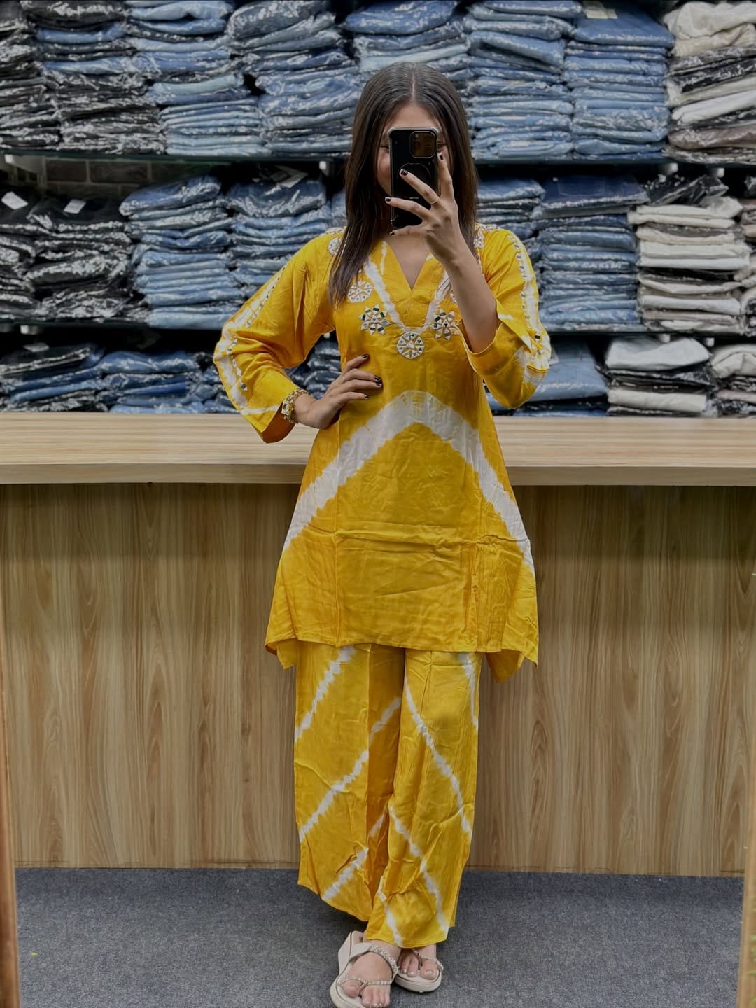 Premium Silk Co-ord Set With Handwork