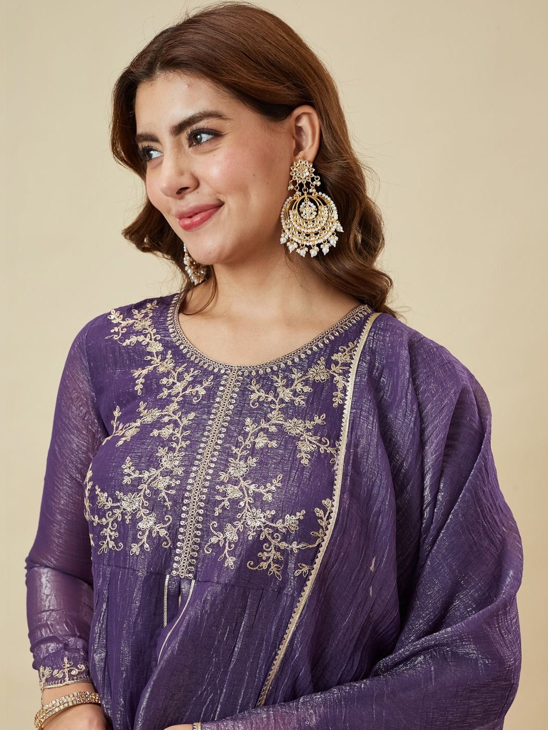 Stylish Crunchy Silk Kurta Set