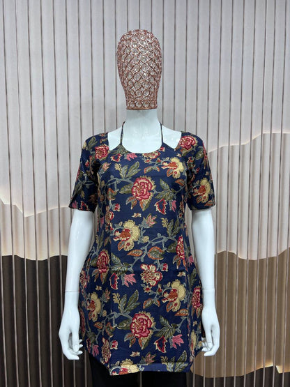Elegant Cotton Straight Tops