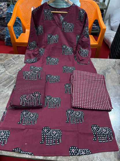 Premium Designer Cotton Kurta Set