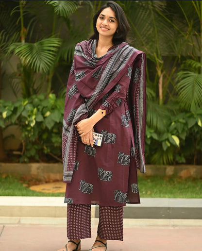 Premium Designer Cotton Kurta Set
