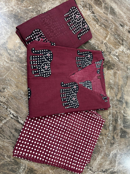Premium Designer Cotton Kurta Set